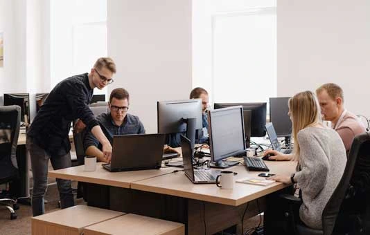 a work environment in a company